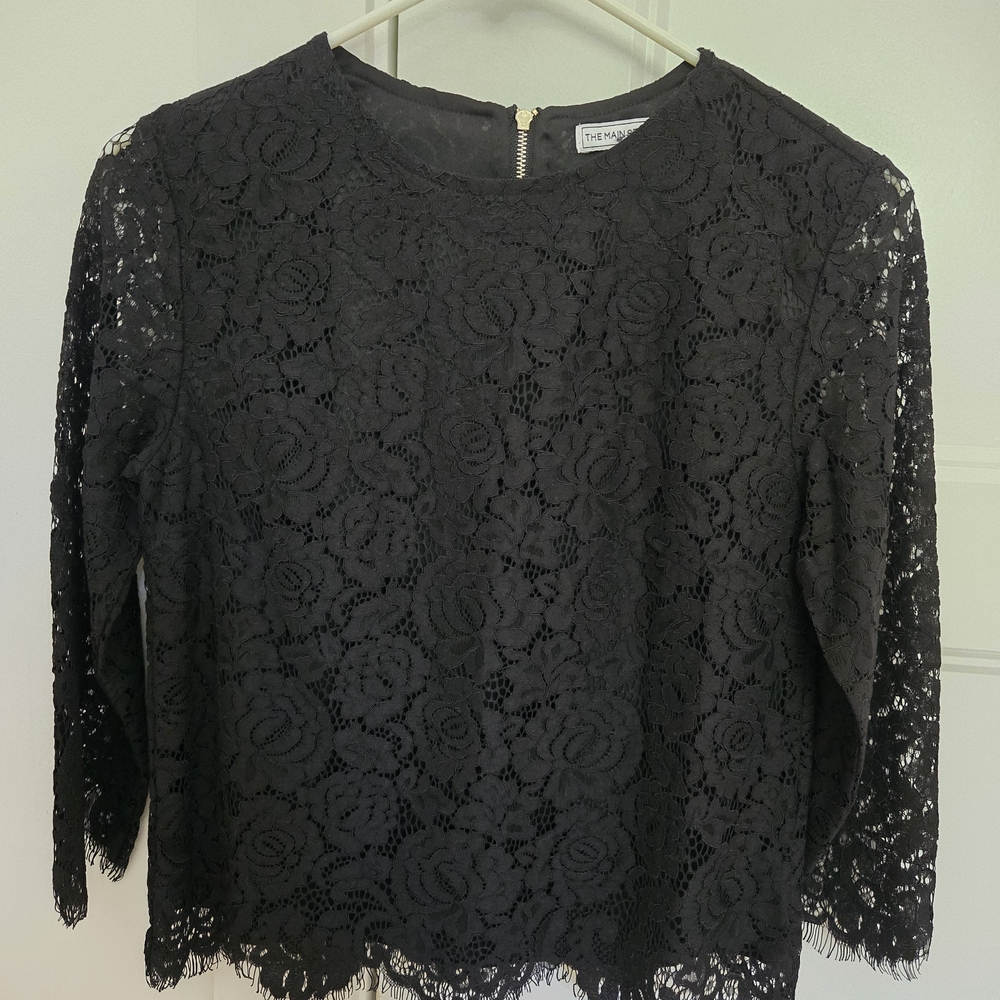 Elegant Black Lace Blouse